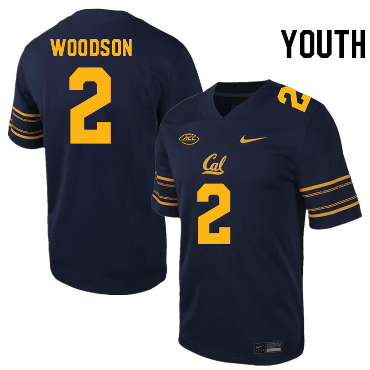 Youth #2 Craig Woodson California Golden Bears ACC Conference College Football Jerseys Stitched Sale